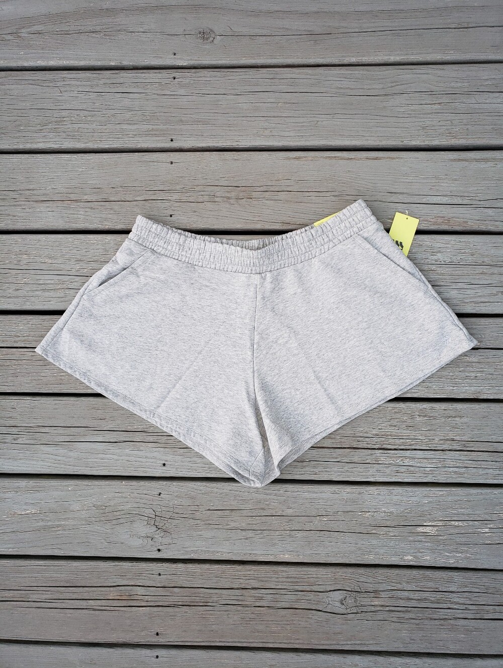 All In Motion Gray 4" Inseam High Rise Lounge Shorts - Large